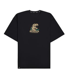Футболка boxy MEDOOZA "Dinosaur" (черный)