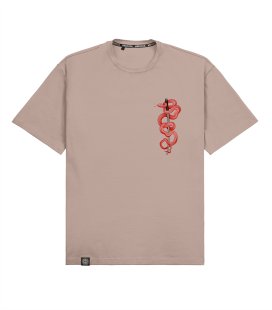 Футболка boxy MEDOOZA "Katana" (бежевый)