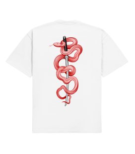 Футболка boxy MEDOOZA "Katana" (белый)