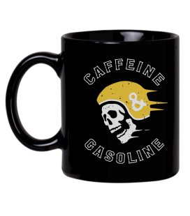 Кружка MEDOOZA "Caffeine & Gasoline" (чёрный)