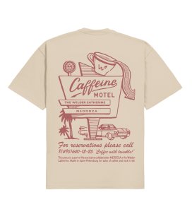 Футболка MEDOOZA "Caffeine Motel" (бежевый)
