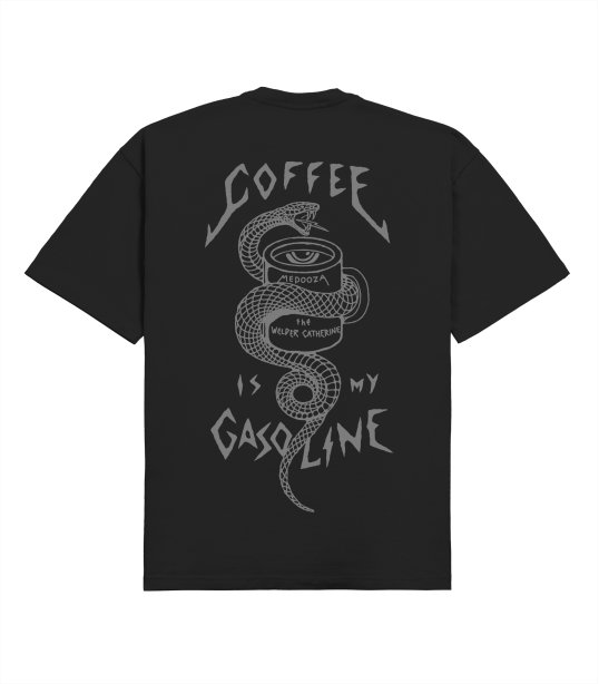 Футболка MEDOOZA "Coffee Snake" (чёрный)