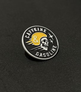 Значок MEDOOZA "Caffeine & Gasoline"
