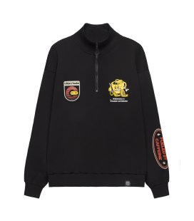 Half-Zip MEDOOZA "Coffee Crew" (чёрный)