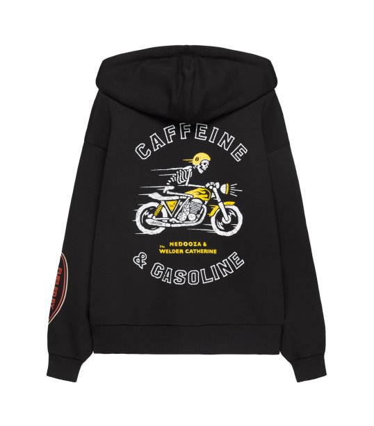 Zip-худи MEDOOZA "Coffee Crew" (чёрный)