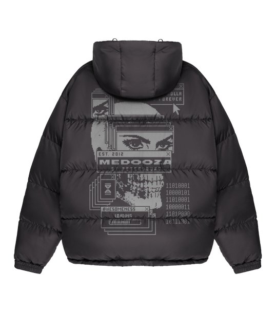 Пуховик Beefy MEDOOZA 'Cyber Aggressor' (темно-серый)