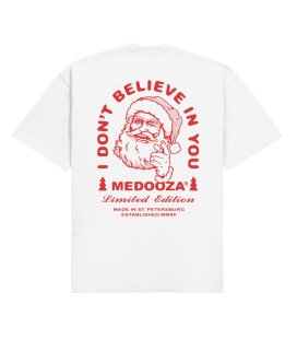 Футболка boxy MEDOOZA "Santa" (белый)