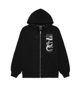 Zip-худи MEDOOZA "Snake Twins" (чёрный)
