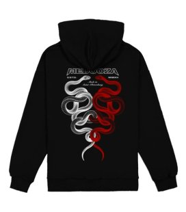Zip-худи MEDOOZA "Snake Twins" (чёрный)