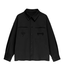 Рубашка MEDOOZA "Snake + Metal Logo embr" (черный)