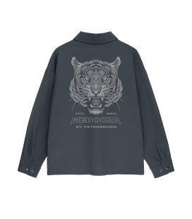 Рубашка MEDOOZA "Tiger Head" (темно-серый)