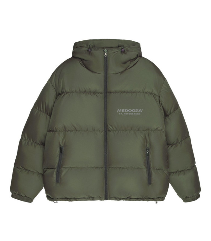 Пуховик Beefy MEDOOZA 'Brushed Skull' (хаки)