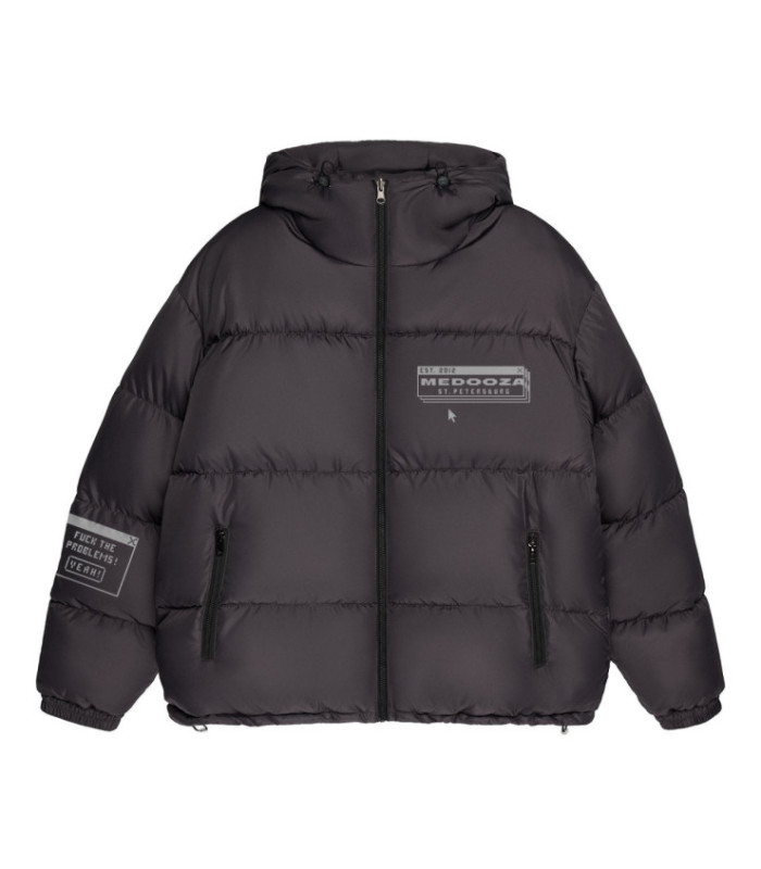 Пуховик Beefy MEDOOZA 'Cyber Aggressor' (темно-серый)