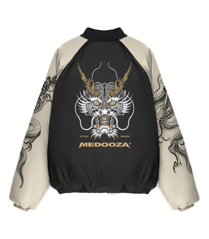 Бомбер Anabolic MEDOOZA "Super Dragon" (черно-молочный)