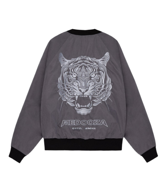 Бомбер MEDOOZA "Tiger Head" (графит)