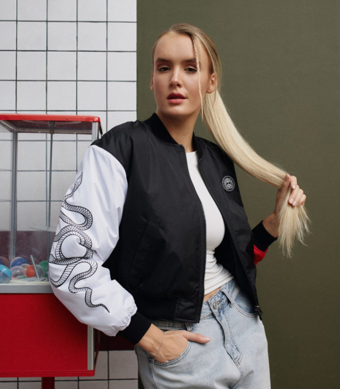 Бомбер MEDOOZA "Japaniac III" (W) (черно-красно-белый)