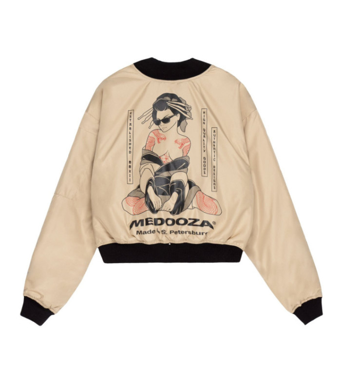 Бомбер MEDOOZA "Geisha II" (W) (бежевый)