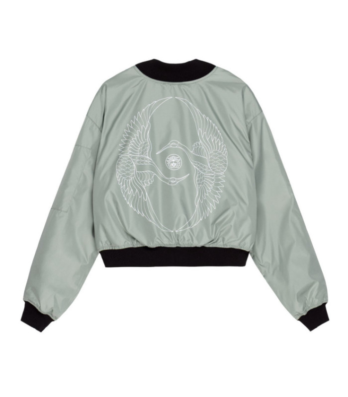 Бомбер MEDOOZA "Crane Twins" (W) (мятный)