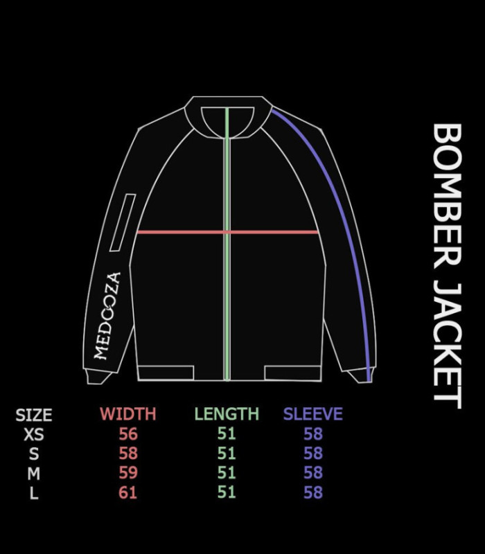 Бомбер MEDOOZA "Crane Twins" (W) (мятный)