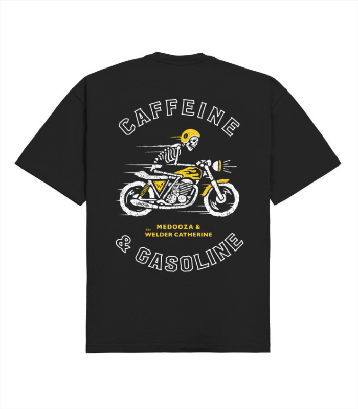 Футболка MEDOOZA "Caffeine & Gasoline" (чёрный)