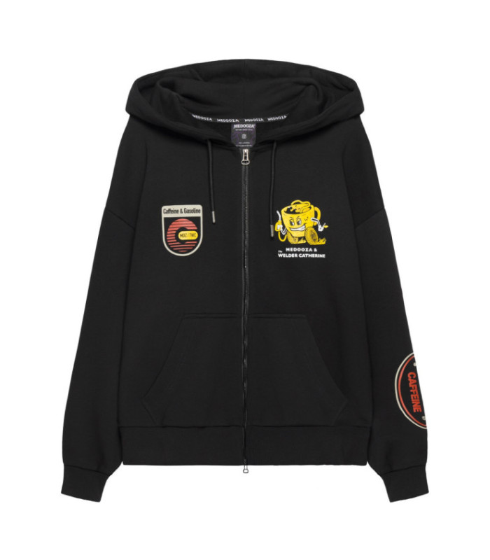 Zip-худи MEDOOZA "Coffee Crew" (чёрный)