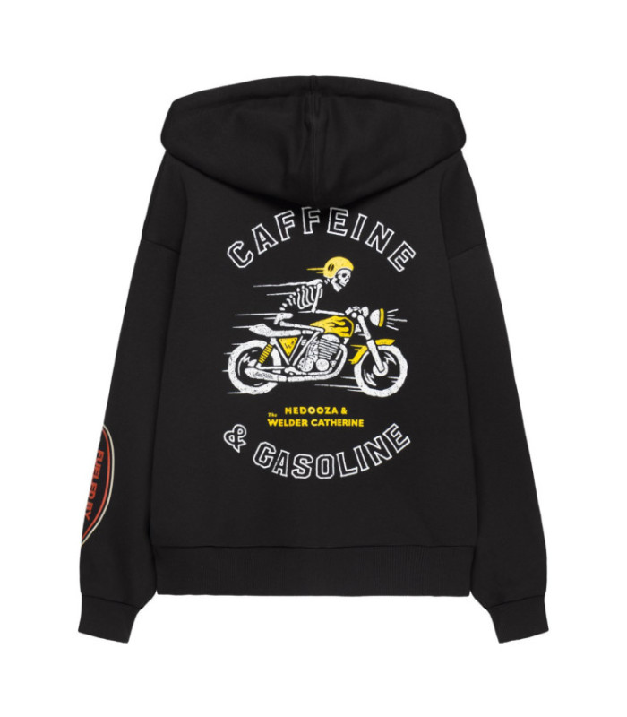 Zip-худи MEDOOZA "Coffee Crew" (чёрный)