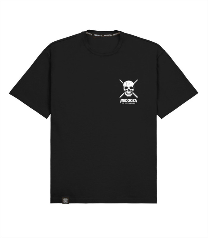 Футболка boxy MEDOOZA "Drummer to the Bone" (черный)