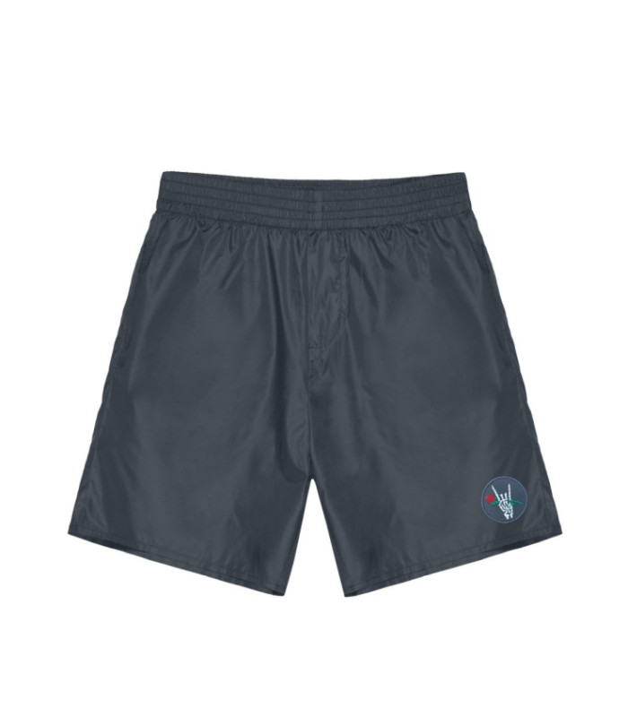 Шорты boxy MEDOOZA "Horns" (графит)