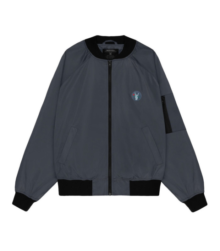 Бомбер летний MEDOOZA "Horns" (графит)