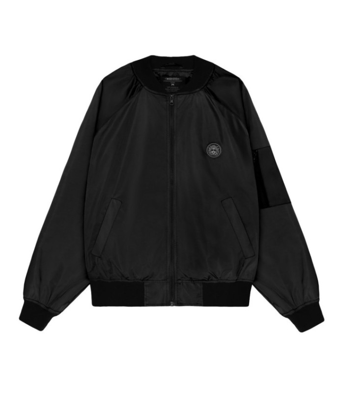 Бомбер летний MEDOOZA "Crane Twins" (черный)