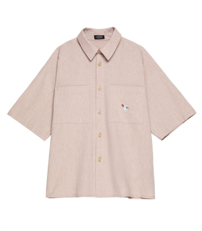 Рубашка с коротким рукавом "Horns" MEDOOZA (бежевый)