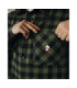 Рубашка в клетку MEDOOZA "Skull" (зелено-черный)
