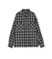 Рубашка в клетку MEDOOZA (серо-черный)