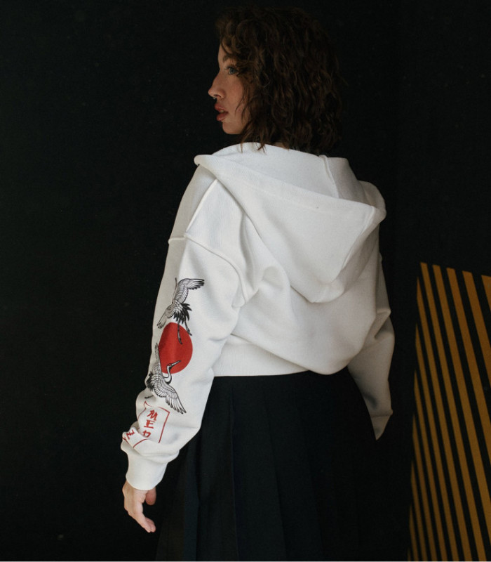 Zip-худи MEDOOZA "Japaniac II" (W) (молочный)