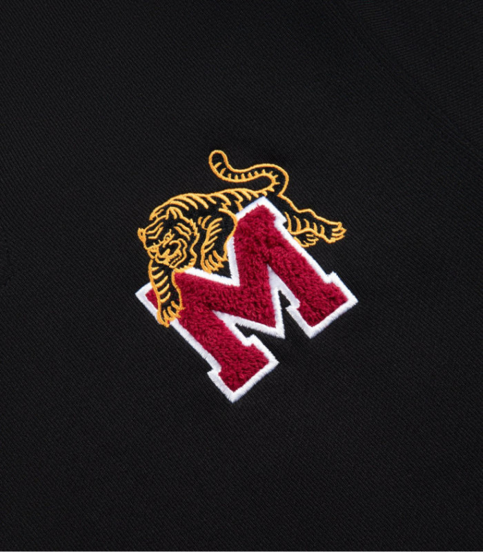 Свитшот Half-zip MEDOOZA «Tiger College» (W) (черный)