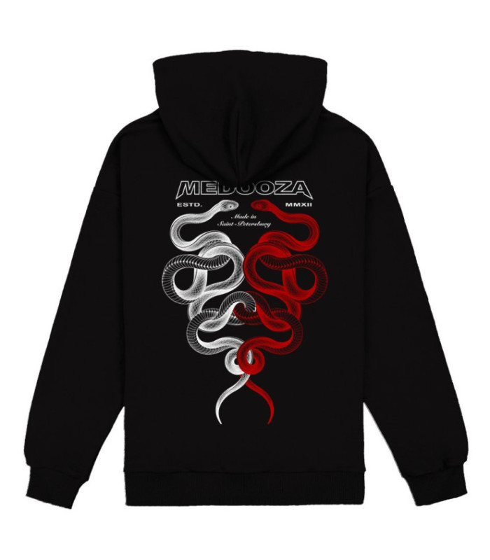 Худи MEDOOZA "Snake Twins" (черный)
