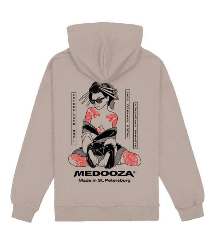Худи MEDOOZA "Geisha II" (серо-бежевый)
