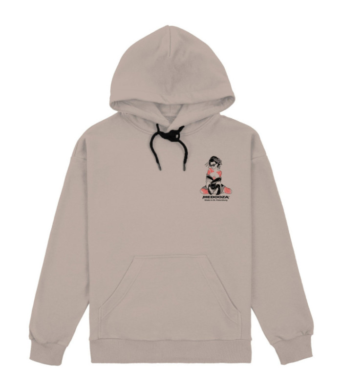 Худи MEDOOZA "Geisha II" (серо-бежевый)