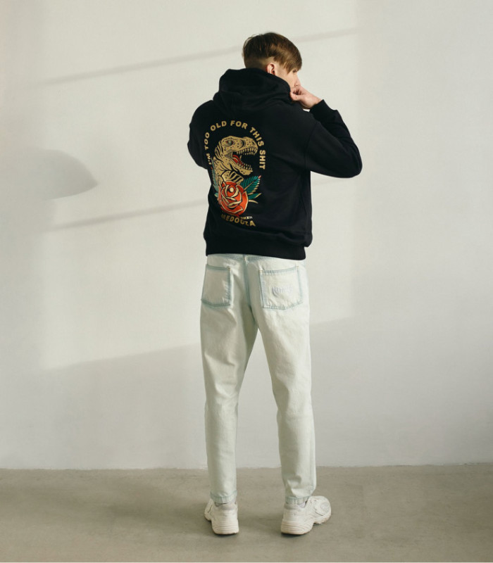 Джинсы MEDOOZA "Metal Logo" (голубой)