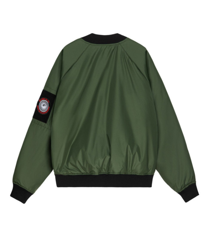 Бомбер MEDOOZA с патчами "Head" (зеленый)