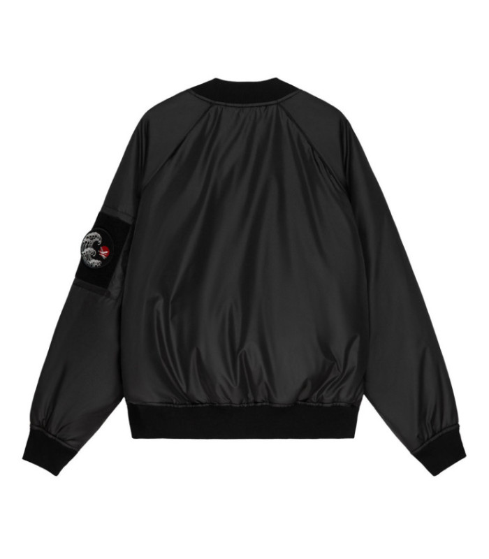 Бомбер MEDOOZA с патчами "Asian Dream" (черный)