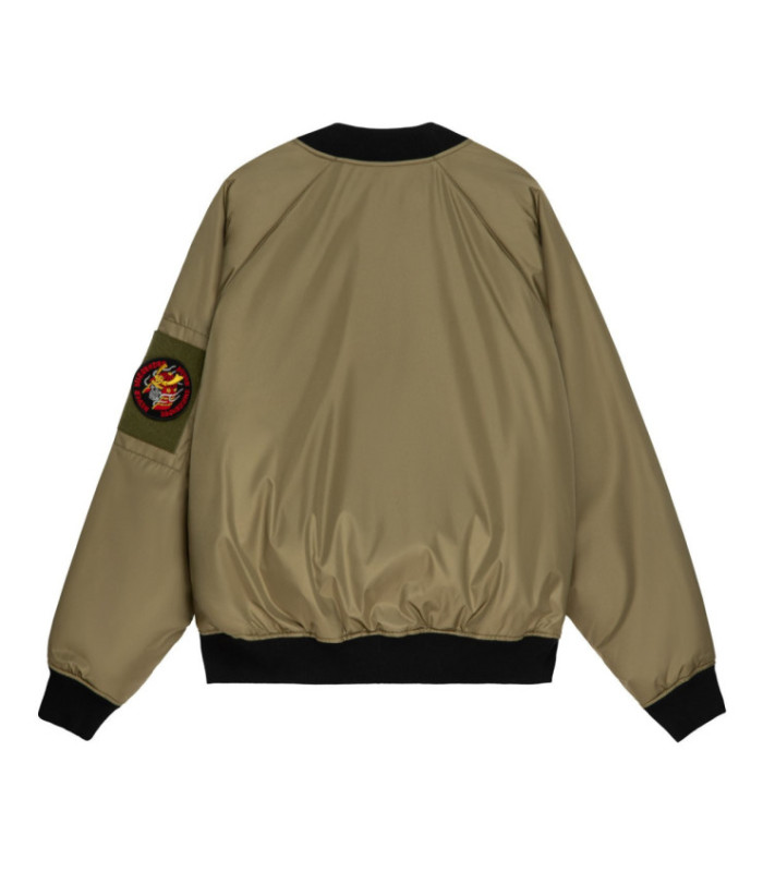 Бомбер MEDOOZA с патчами "Bushido" (оливковый)