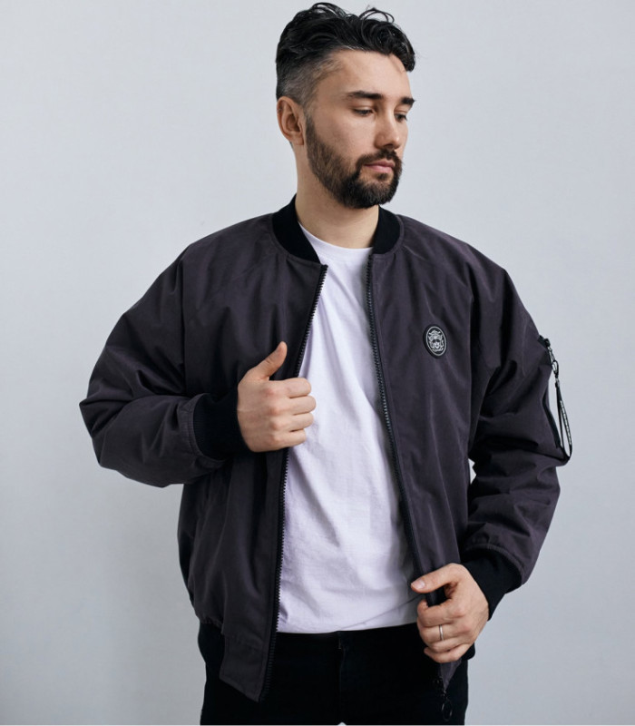 Бомбер MEDOOZA "Dragon Head" (графит ss25)