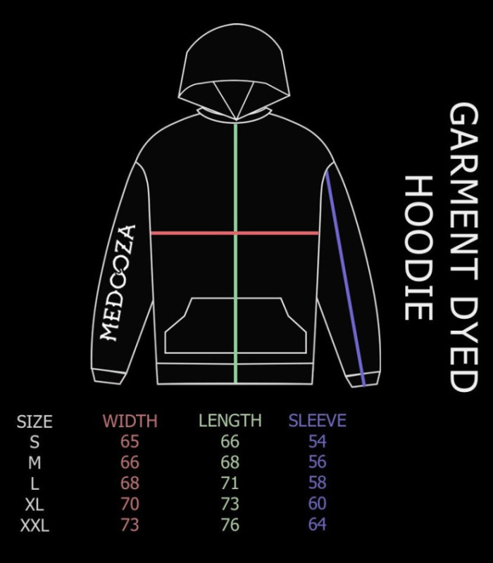 Худи grunge MEDOOZA Garment Dyed 'Snake MAX'