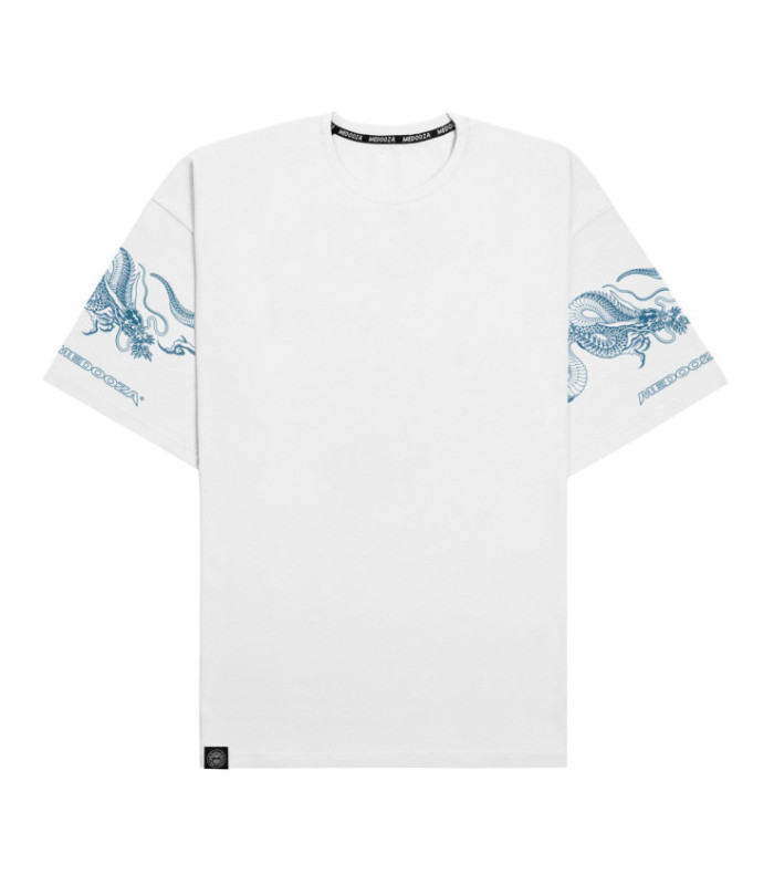 Футболка MEDOOZA "Dragon Sleeves" (белый)