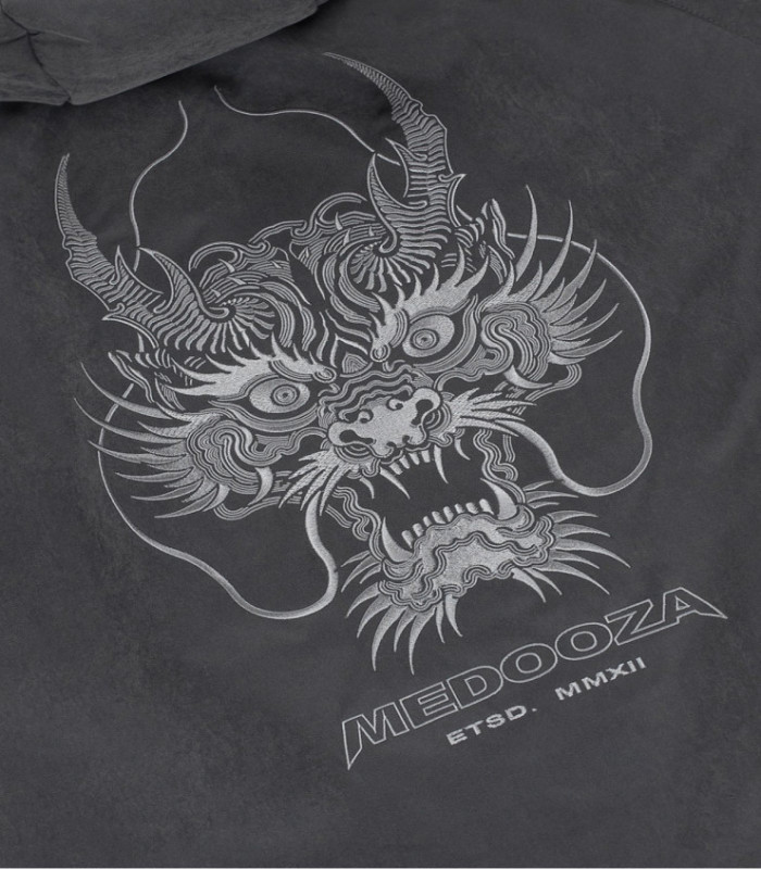 Зимний бомбер MEDOOZA "Dragon Head" (графит)