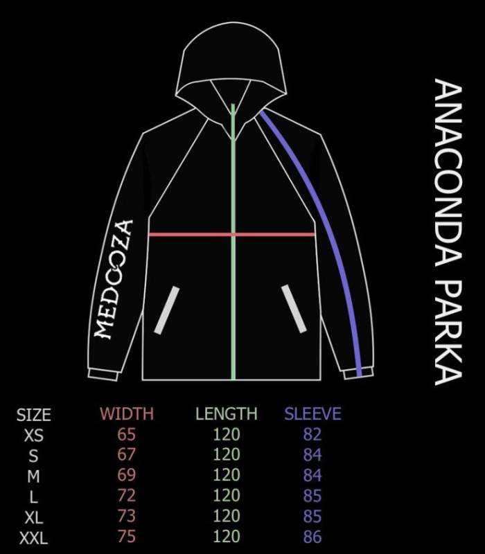 Парка MEDOOZA 'Anaconda' (черный)