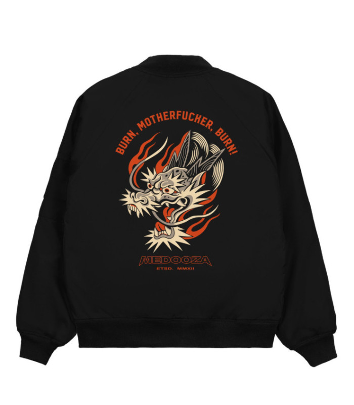 Бомбер MEDOOZA "Dragon Head II" (черный)