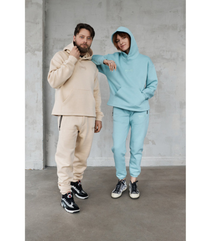 Худи MEDOOZA "Metal Logo embr" (мятный начес)