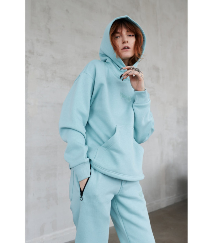 Худи MEDOOZA "Metal Logo embr" (мятный начес)